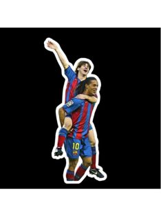 Ronaldinho és Messi matrica