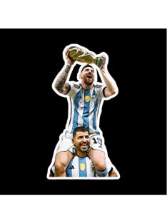 Messi és Agüero matrica